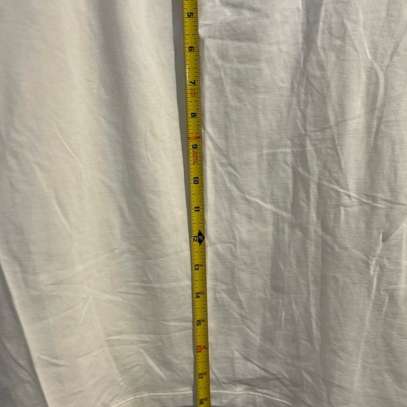 NWT Ann Taylor long-sleeved cotton and modal tee with tulle around collar - Picture 4 of 4